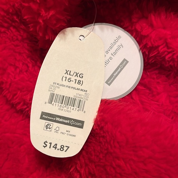 Cozy sleep top Christmas winter with polar bear xl nwt - Picture 5 of 5